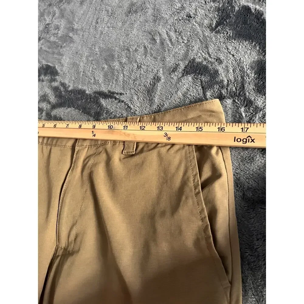 Banana Republic Shorts Size 34 Flat Front Tan Elastic Back Waist 1559922